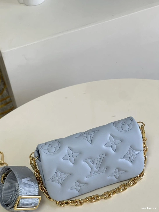 WIS ON LOUIS BUBBLEGRAM VUITTON WALLET STRAP 1130